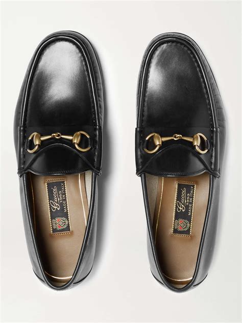 gucci roos horsebit leather loafers|gucci harald horsebit platform loafer.